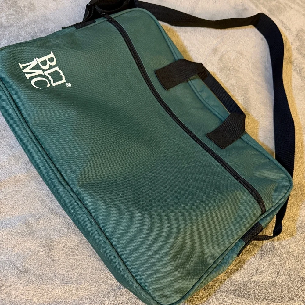 Green BMC Laptop Bag with Black Strap